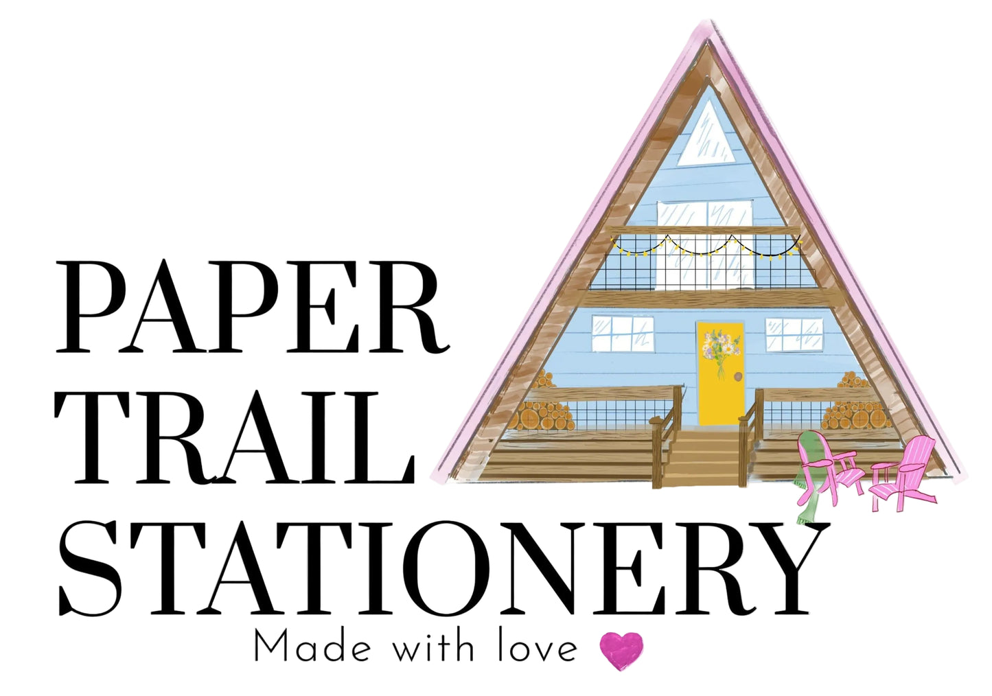 Alpine Skiers in a Winter Wonderland - 4 Blank Greeting Cards