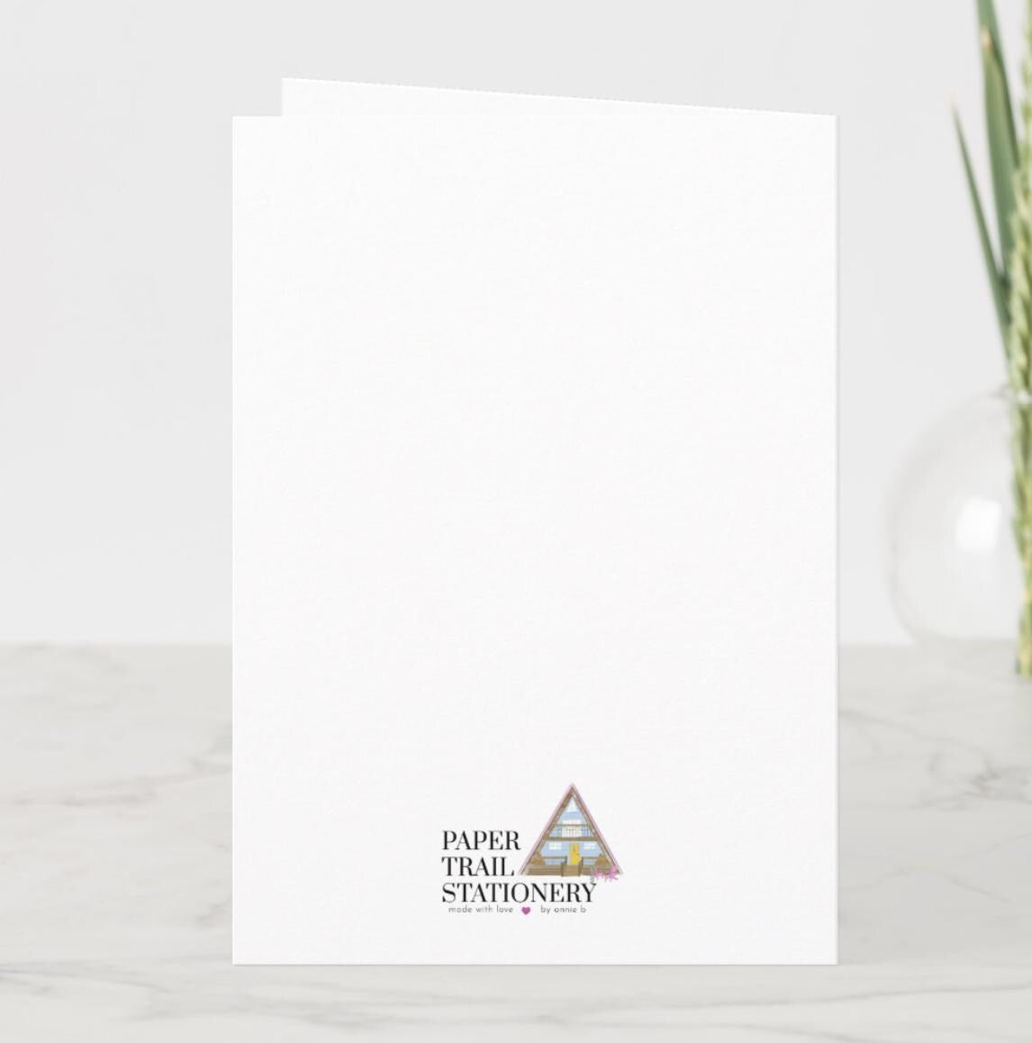 Alpine Skiers in a Winter Wonderland - 4 Blank Greeting Cards