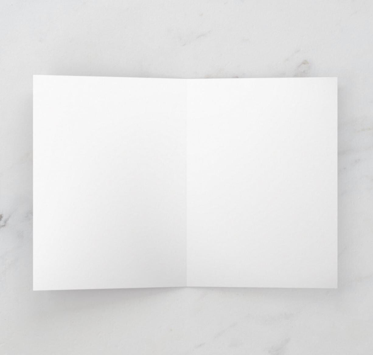 Alpine Skiers in a Winter Wonderland - 4 Blank Greeting Cards