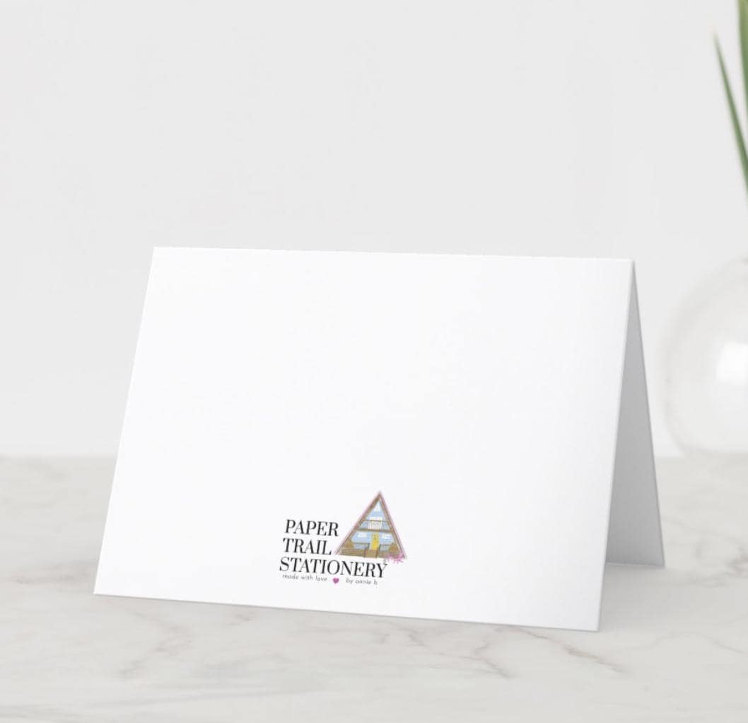 Nordic Skiers Winter Wonderland Greeting Cards - Set of 4